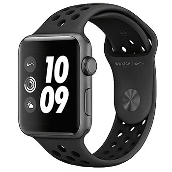 ساعت هوشمند اپل واچ سری 3 مدل Nike Plus 42mm Space Gray Aluminum Case with Anthracite/Black Nike Sport Band